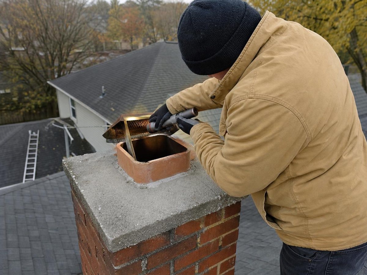 Penrose Chimney Repair work in Rocky River
